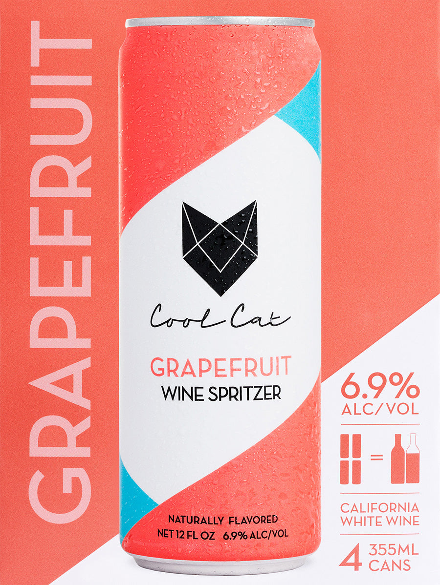 Grapefruit Flavored Sparkling Cocktail - Cool Cat