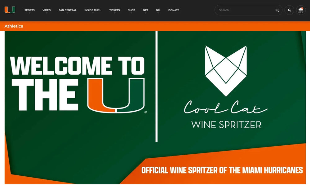 Miami Hurricanes: Cool Cat Named Official Wine Spritzer of University of Miami Athletics