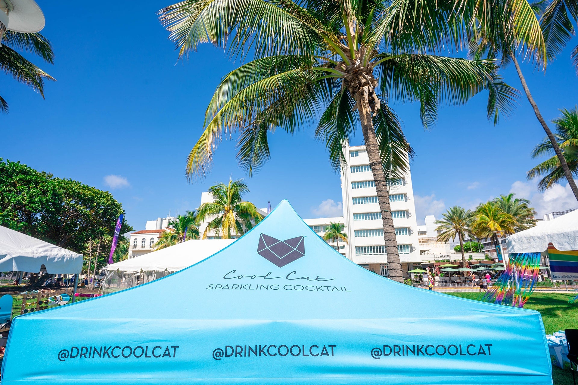 Cool Cat's tent at Miami Beach Pride.
